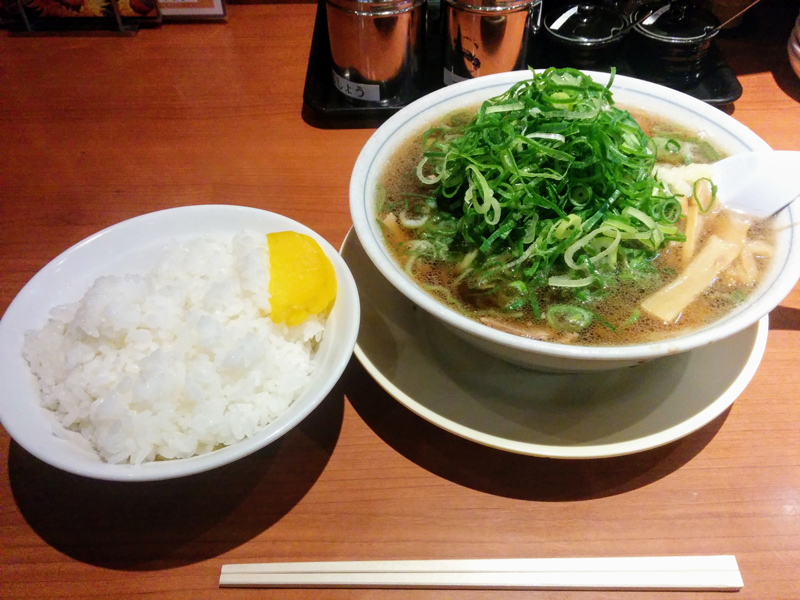 たかばしBiVi二条店ラーメンライス