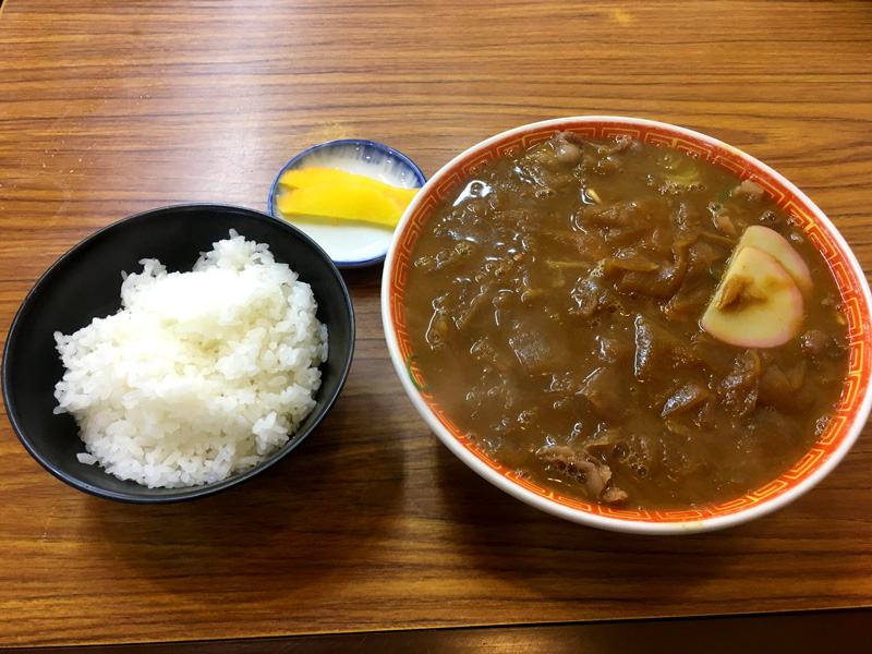 京一 本店のカレー中華とライス