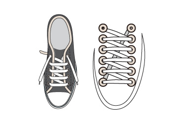 Single shoelace diagram