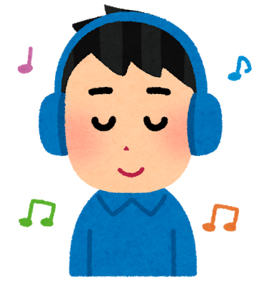 Man listening to music