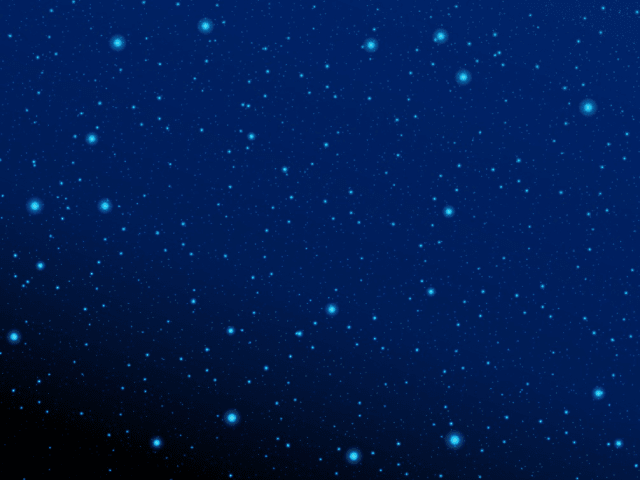 Twinkling stars in the night sky