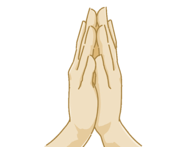 join one's hands in prayer