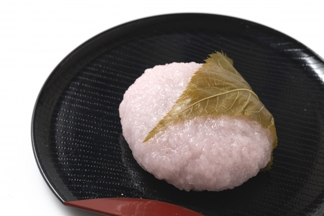 Sakura mochi in Kansai region