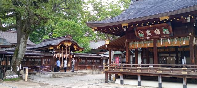 護王神社境内。