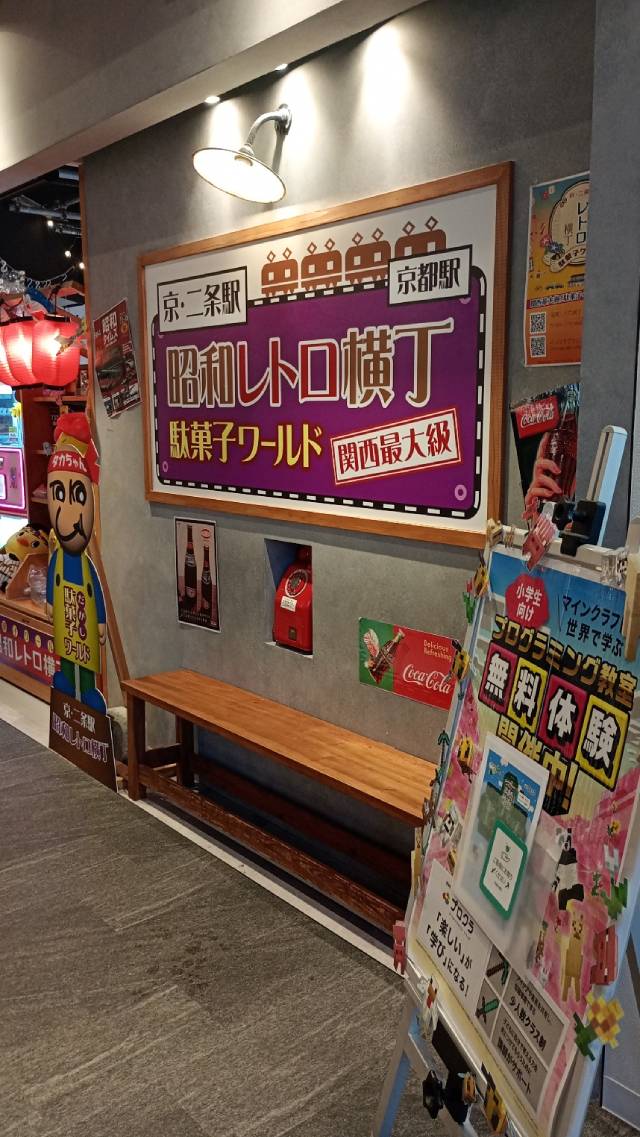 昭和レトロ横丁の看板。